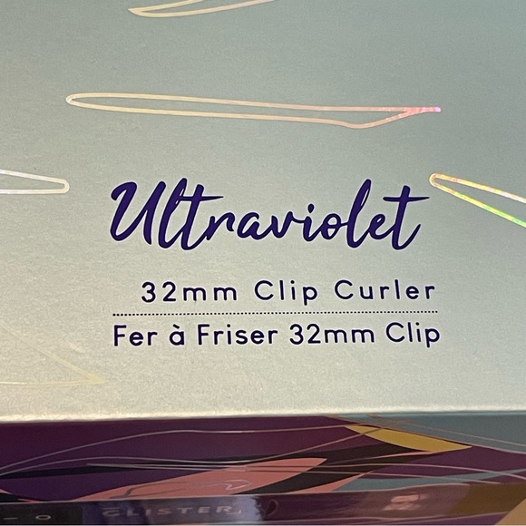 NWT Glister - Paradise 32mm Max Volume Clip Curler - Ultraviolet - Picture 7 of 8
